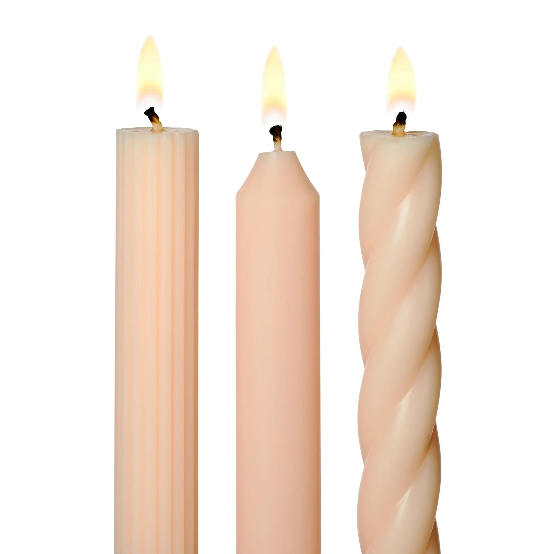 Illume Tapered Candles Pale Pink - 3/Pack Assorted