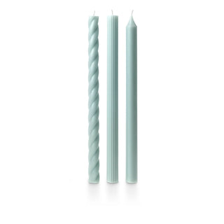 Illume Tapered Candles Light Blue - 3/Pack Assorted