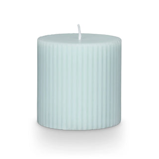 Illume Fresh Sea Salt Ribbed Pillar Small Candle