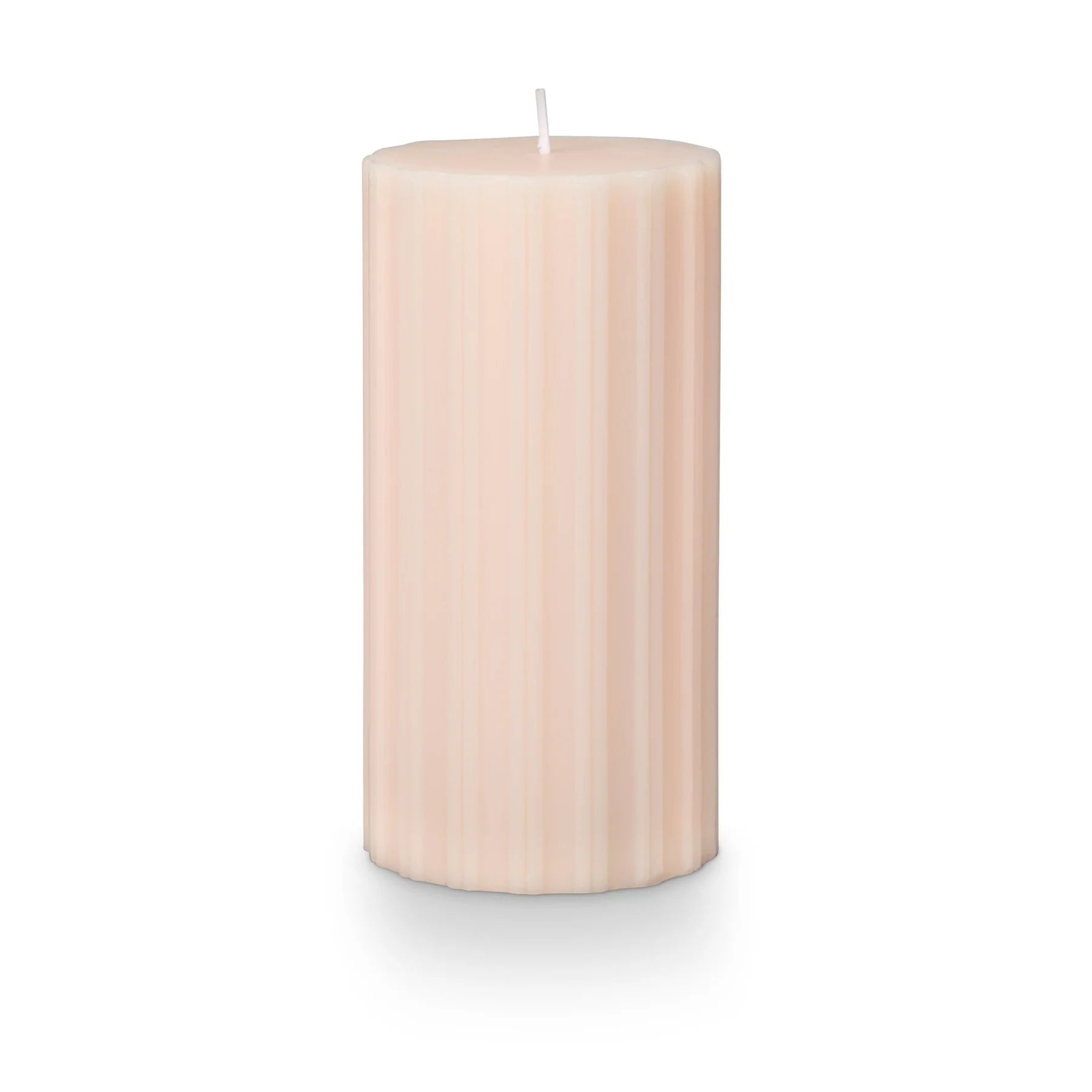 Illume Coconut Milk Mango Ribbed Pillar Medium Candle