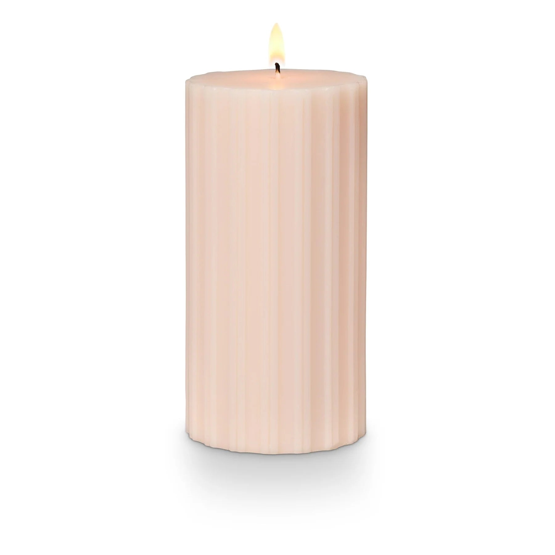 Illume Coconut Milk Mango Ribbed Pillar Medium Candle