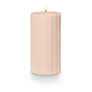 Illume Coconut Milk Mango Ribbed Pillar Medium Candle