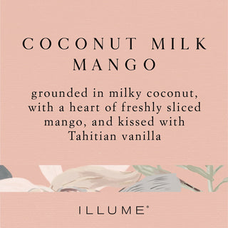Illume Coconut Milk Mango Ribbed Pillar Medium Candle