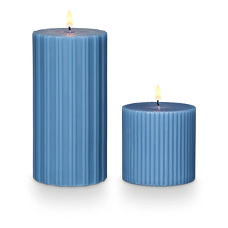 Illume Citrus Crush Ribbed Pillar Medium Candle