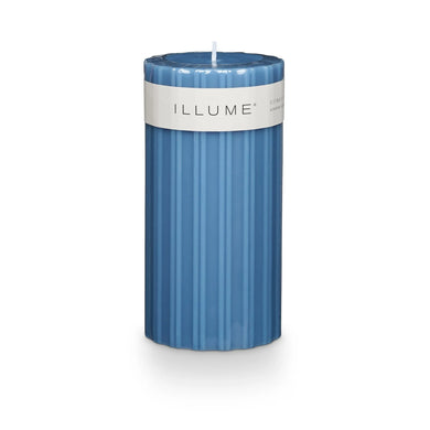 Illume Citrus Crush Ribbed Pillar Medium Candle