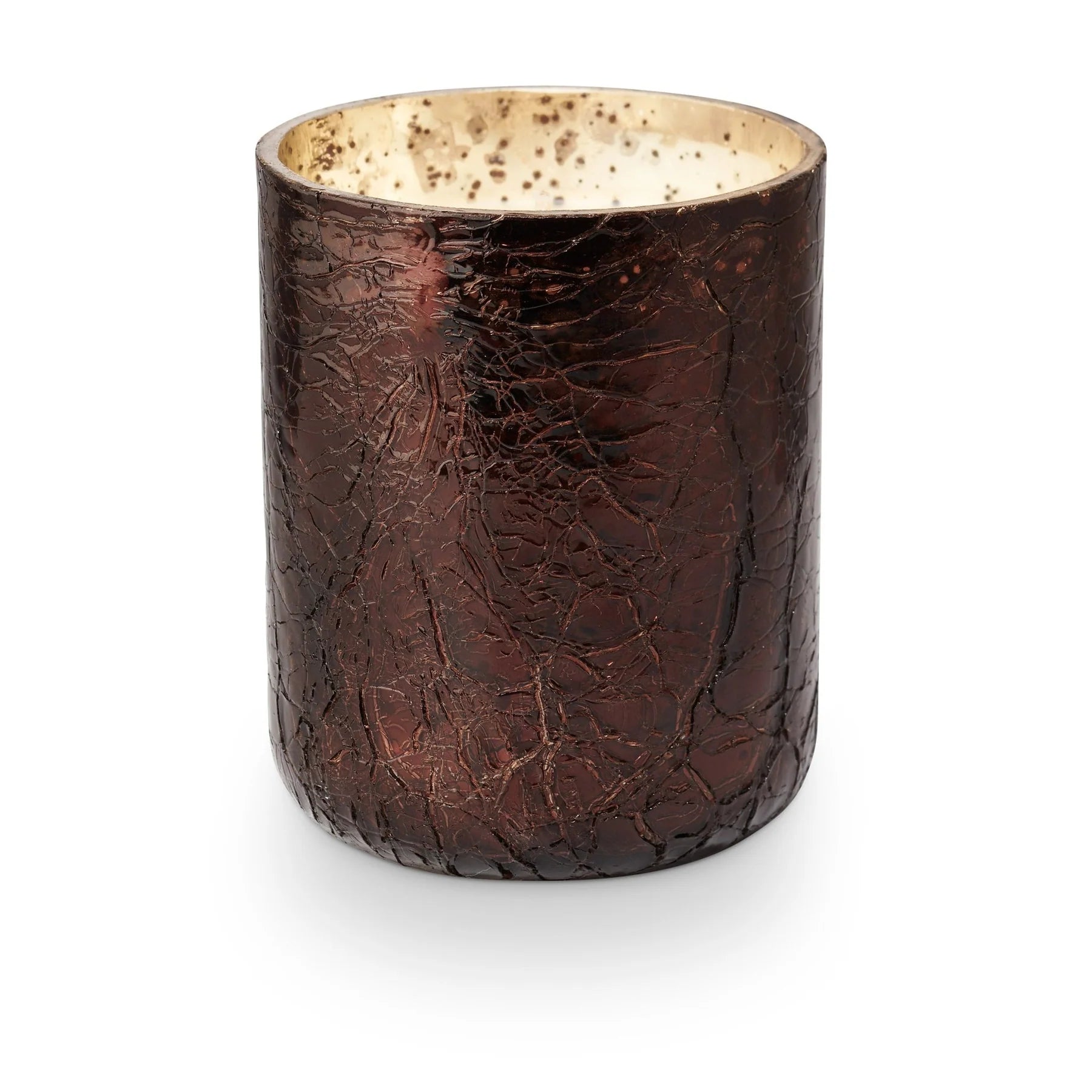 Illume Midnight Pumpkin Small Crackle Glass Candle