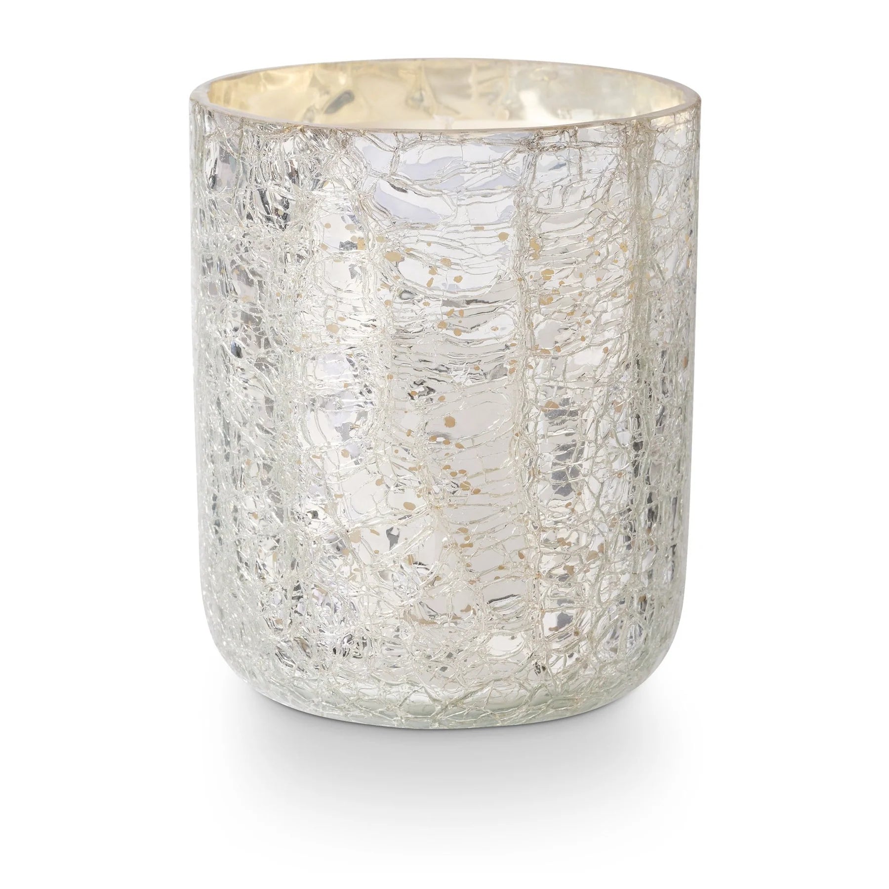 Illume Balsam & Cedar Small Crackle Glass Candle