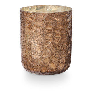 Illume Woodfire Small Crackle Glass Candle