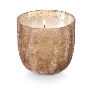 Illume Woodfire Large Crackle Glass Candle