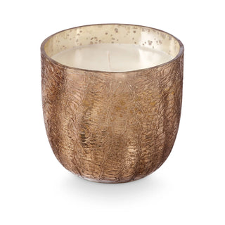 Illume Woodfire Large Crackle Glass Candle