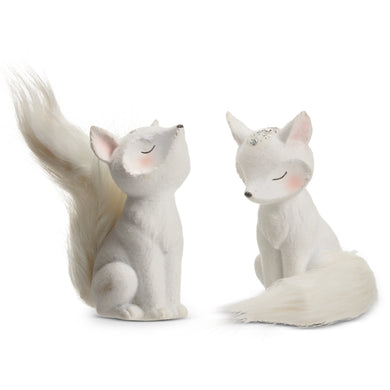 White Flocked Fox 5