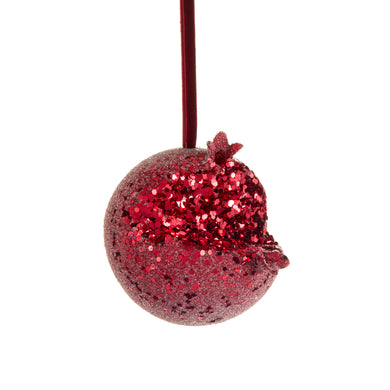 Iced Pomegranate Ornament 4.5