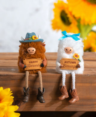 Highland Cow Shelf Sitter