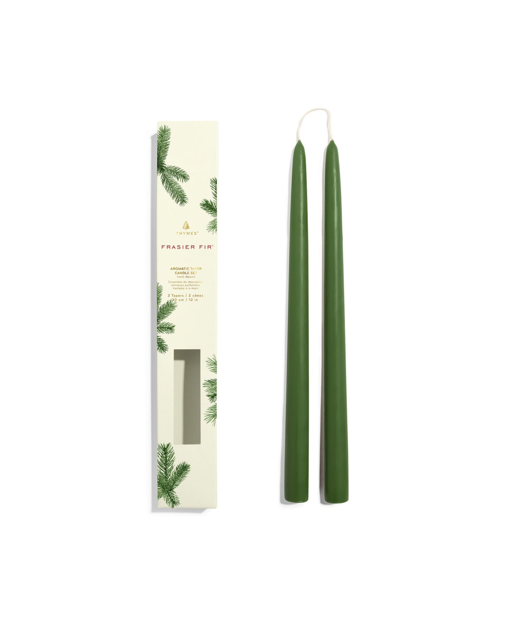 Thymes - Frasier Fir Frosted Plaid Candle Set