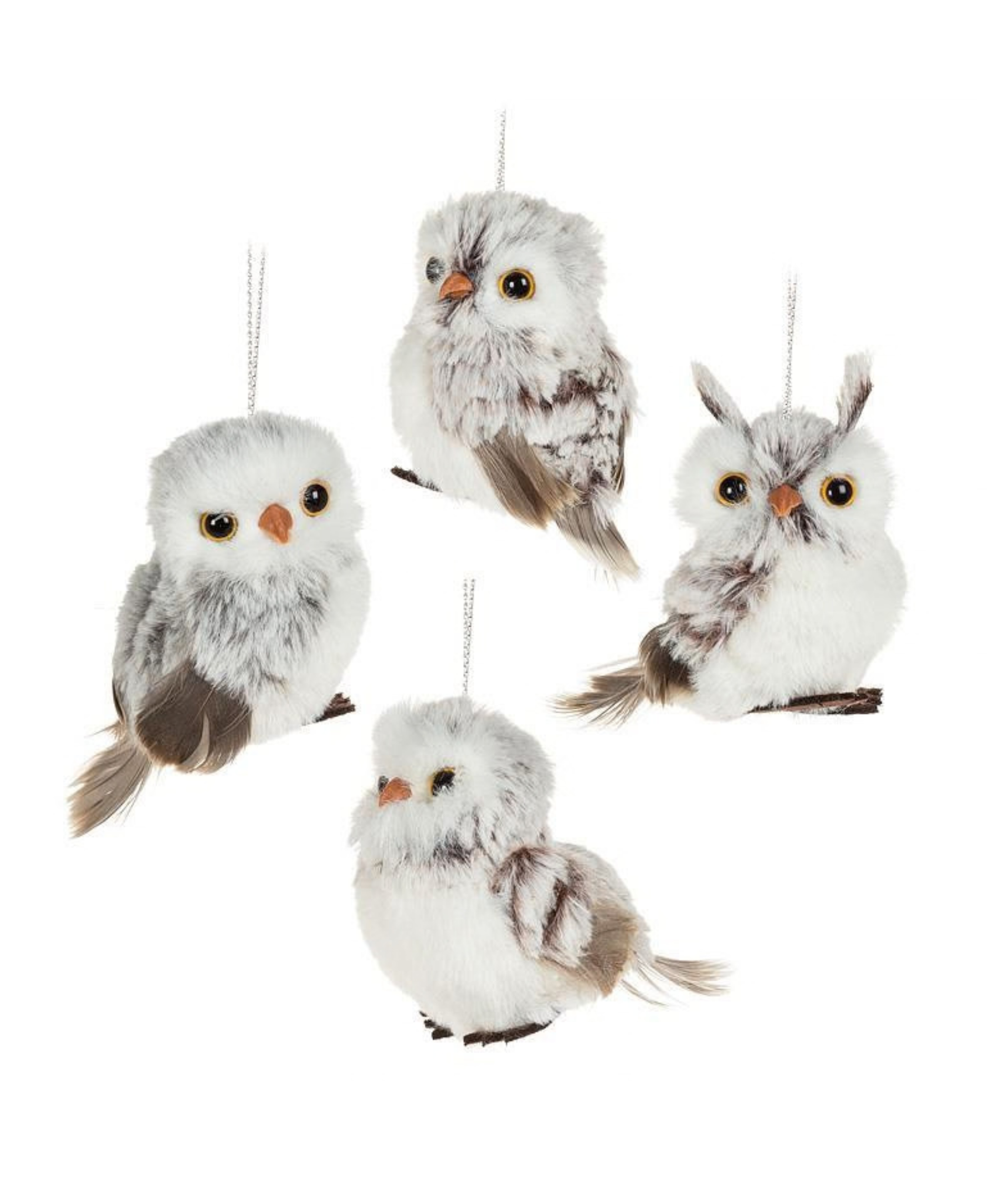 Small Fluffy Owl Ornament