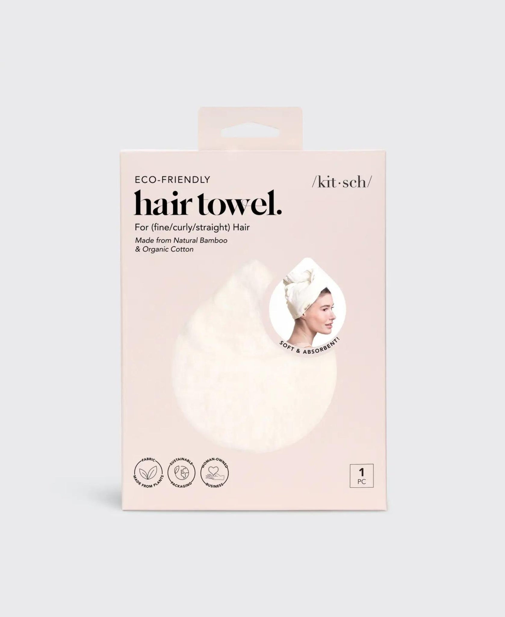 Quick Dry Hair Towel White