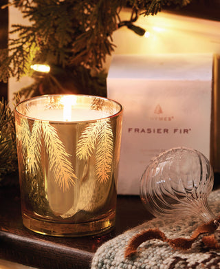 Thymes Frasier Fir Gilded Poured Candle - 13 oz.