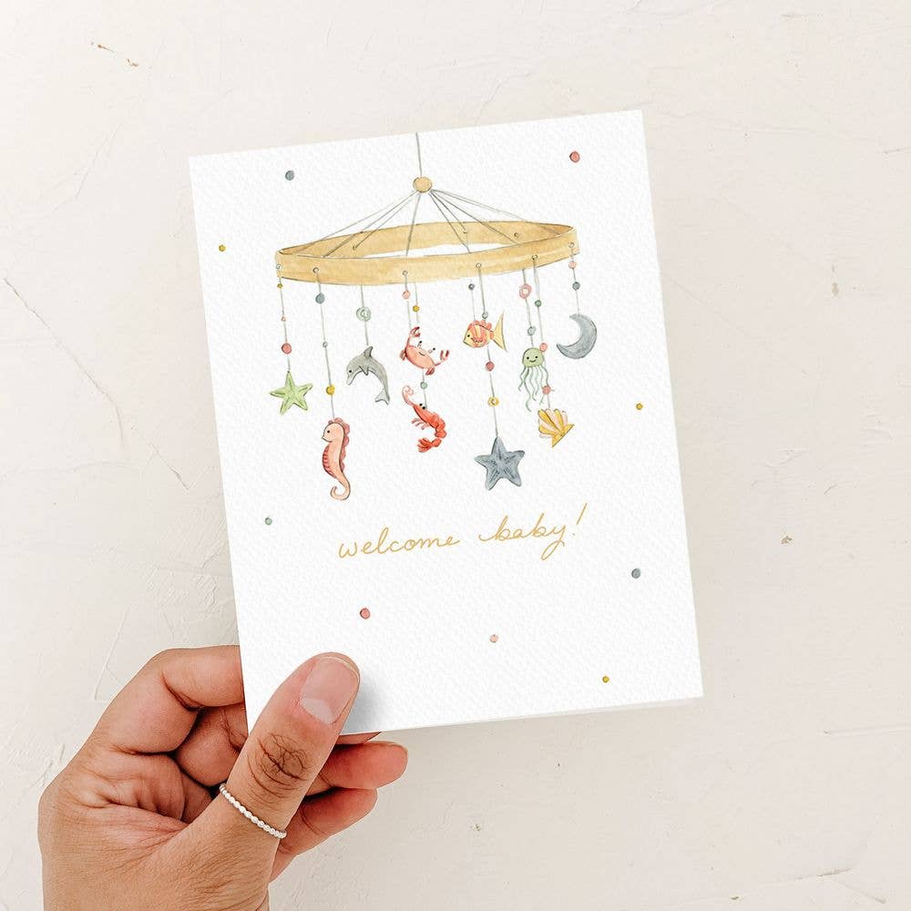 Under the Sea Welcome Baby Card Blank