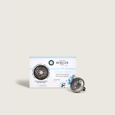 Maison Berger Aroma Travel Car Diffuser Kit with Aromatic Garden