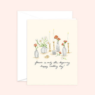 Forever Is Only The Beginning Wedding Card Blank