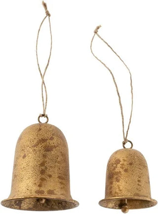 Vintage Enameled Bell Gold - Small