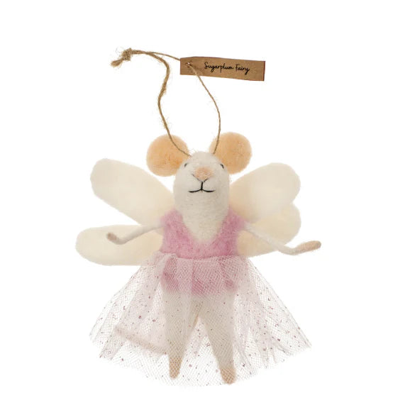 Sugarplum Fairy Mouse Holiday Ornament