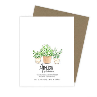 Home Plants Card Blank
