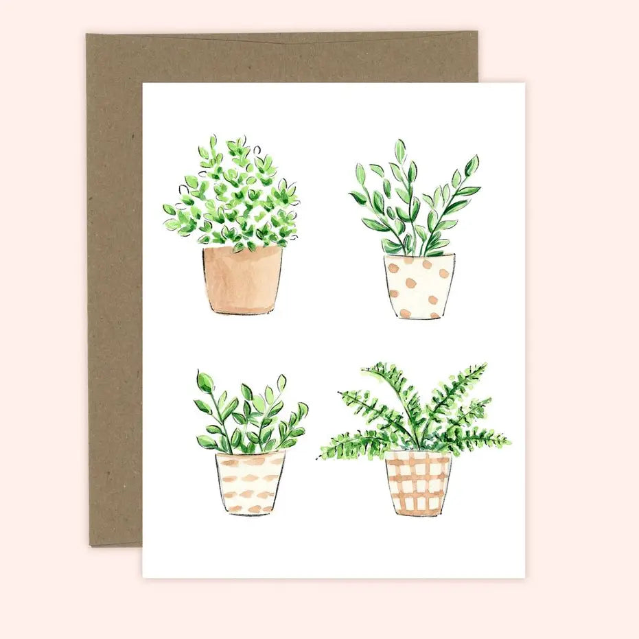 Home Plants Card Blank