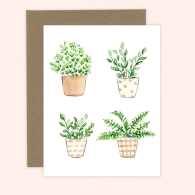 Home Plants Card Blank