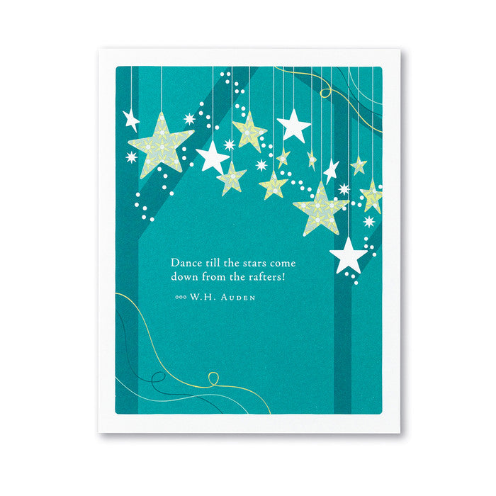 Compendium Dance Till The Stars Come Down From The Rafters Birthday Card