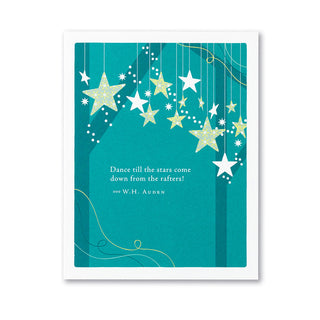 Compendium Dance Till The Stars Come Down From The Rafters Birthday Card