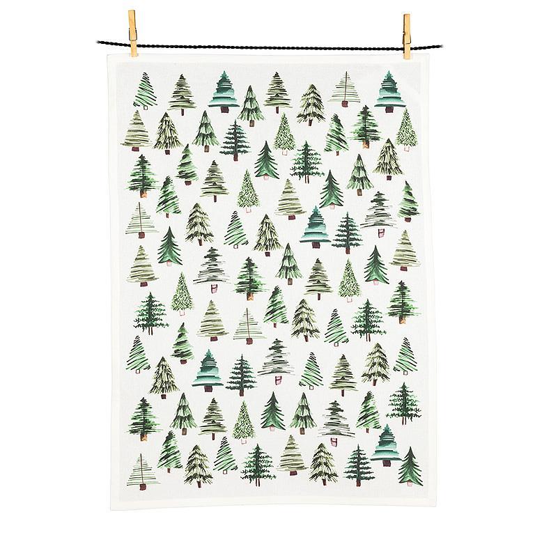 Simple Trees Kitchen Towel by Abbott Collection