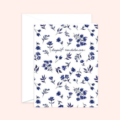 Deepest Condolences Sympathy Card Blank