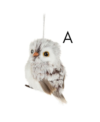 Small Fluffy Owl Ornament