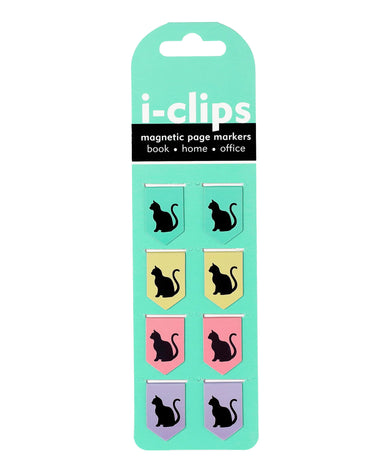 Peter Pauper Press Black Cats i-clips Magnetic Page Markers