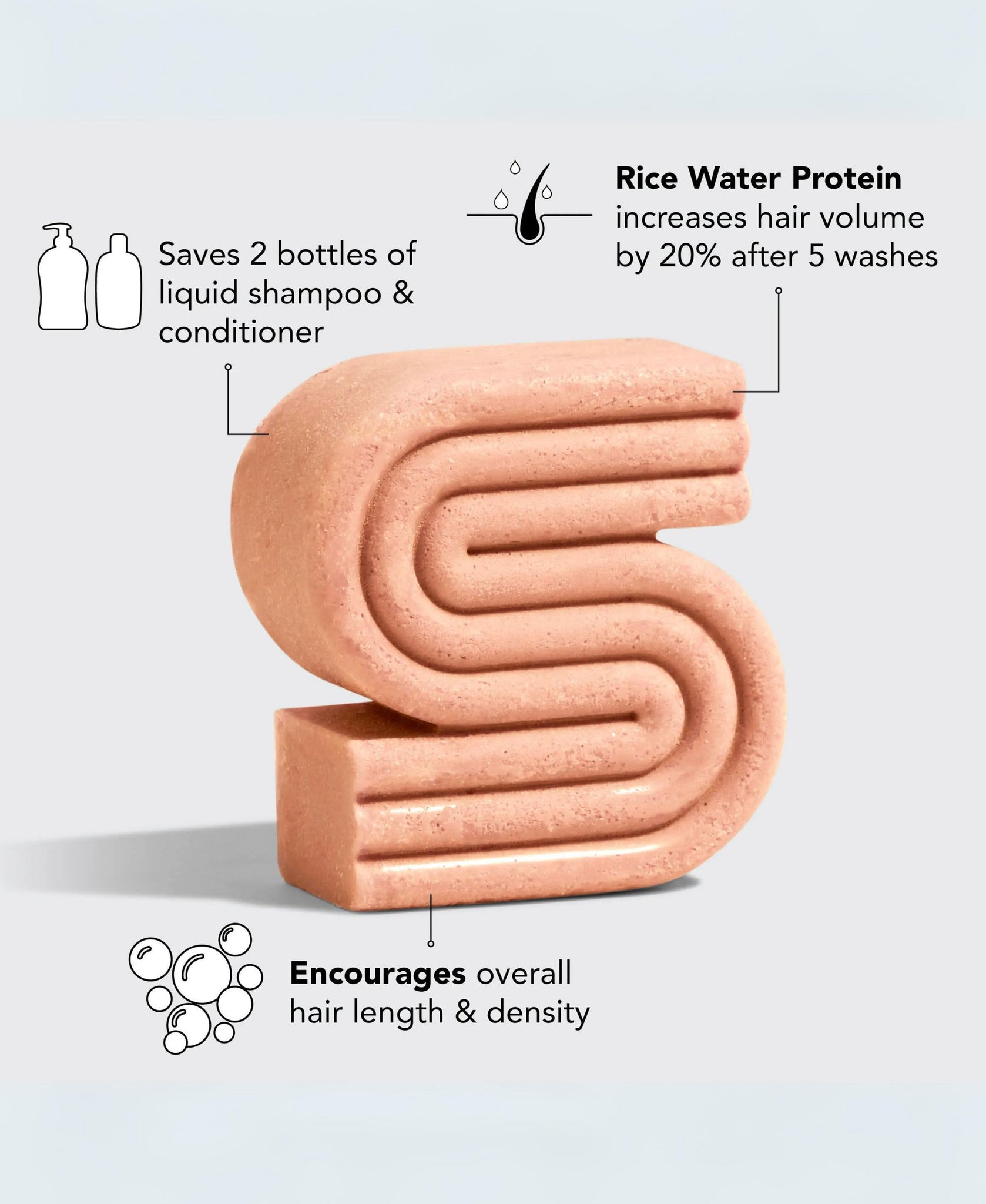 Kitsch Rice Water Protein Shampoo Bar