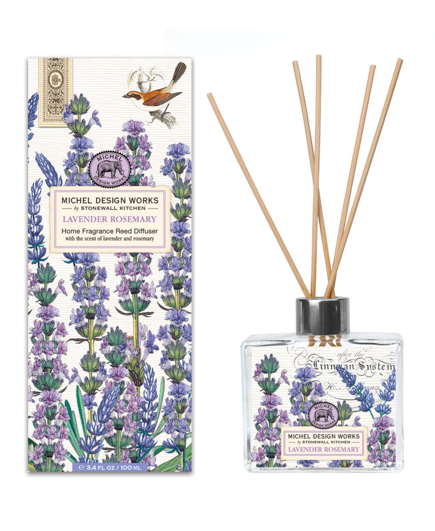 Michel Design Works Lavender Rosemary Home Fragrance Reed Diffuser