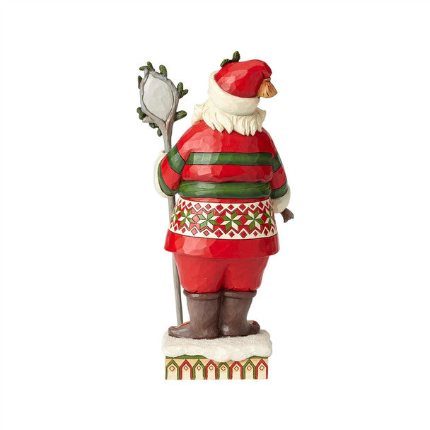 Jim  Shore Heartwood Creek Wonder In The Wilderness Woodsy Santa Figurine