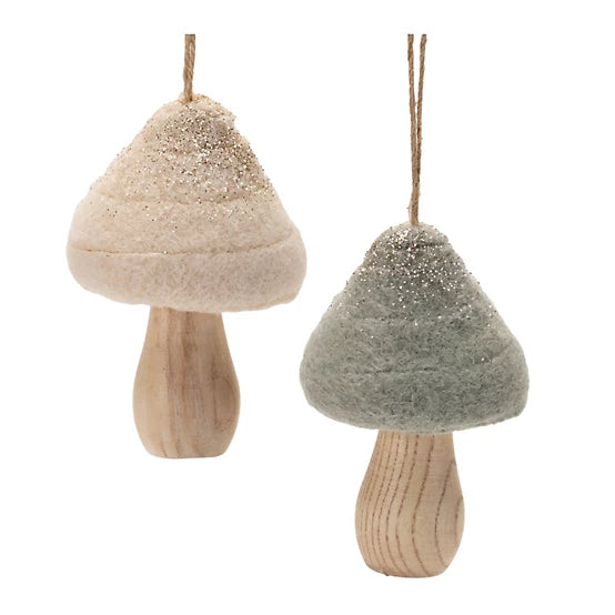 Felt Fabric Mushroom Ornament