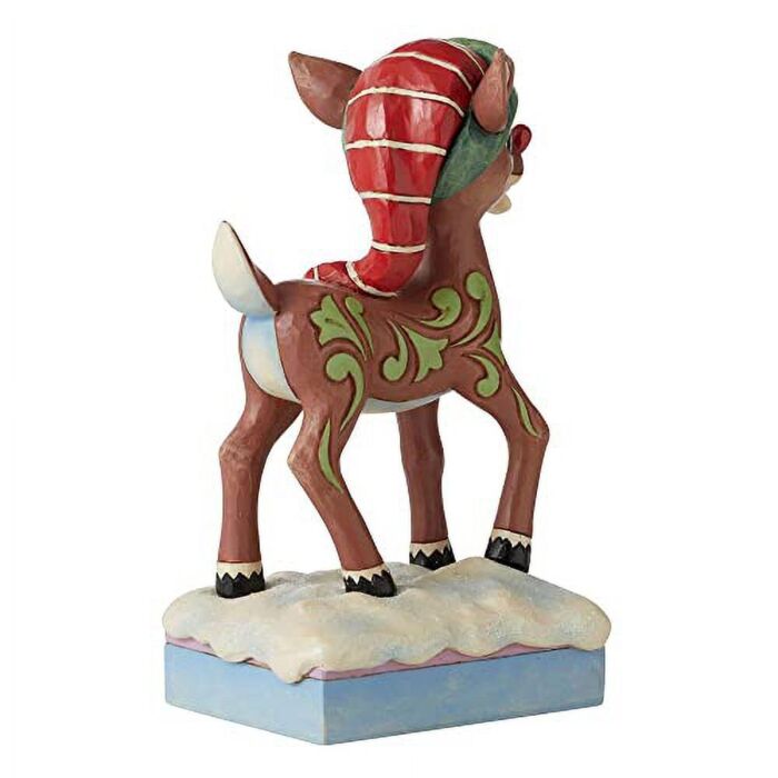 Jim Shore Traditions Rudolph In Long Hat Figurine