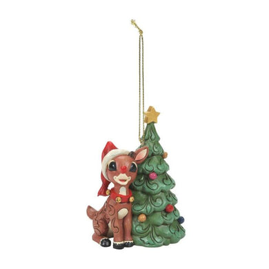 Jim Shore Traditions Rudolph With Christmas Tree Hanging Ornament