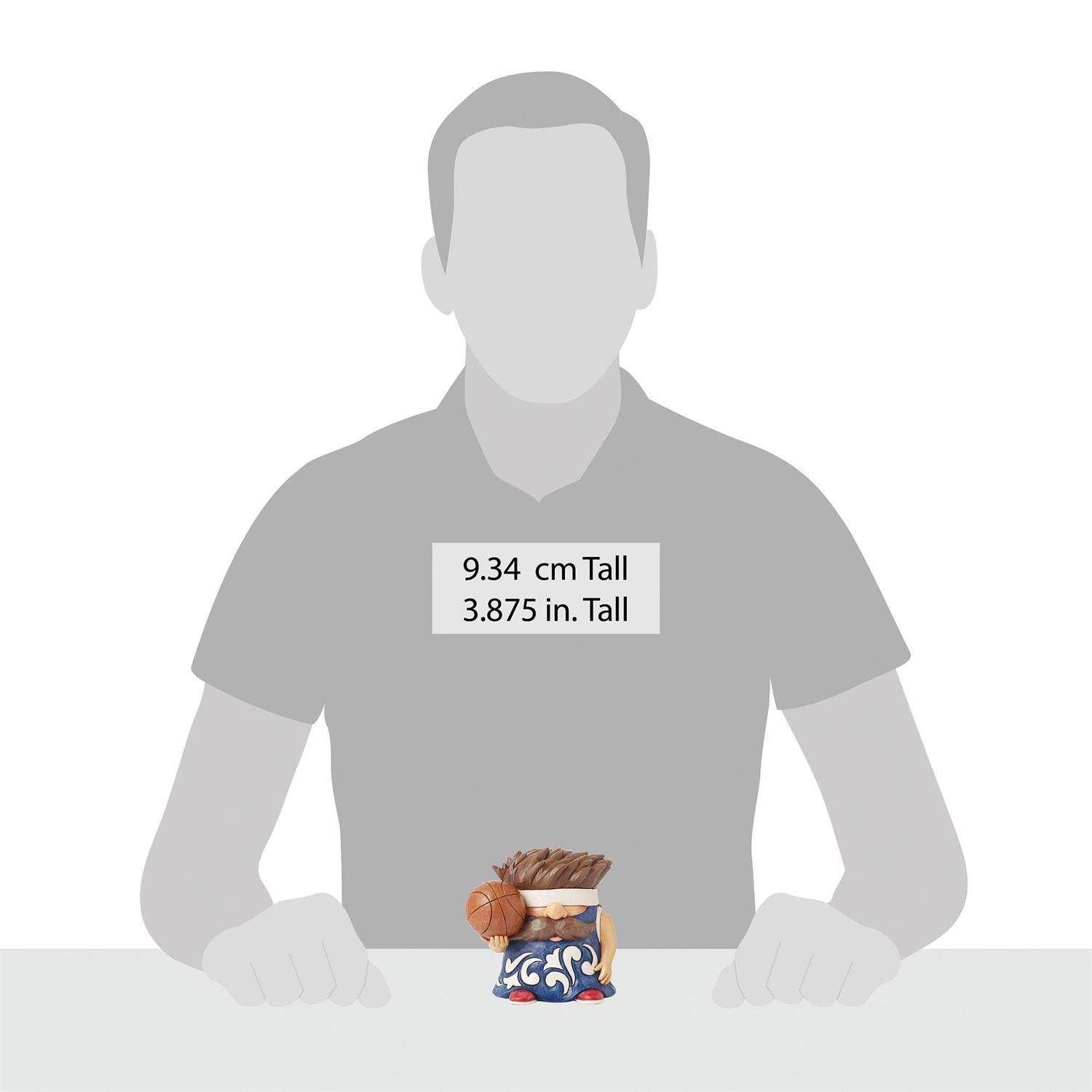 Jim Shore Heartwood Creek Gnome Basketball Player Figurine