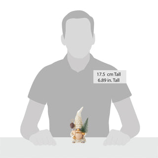 Jim Shore White Woodland Gnome With Sisal Tree Figurine