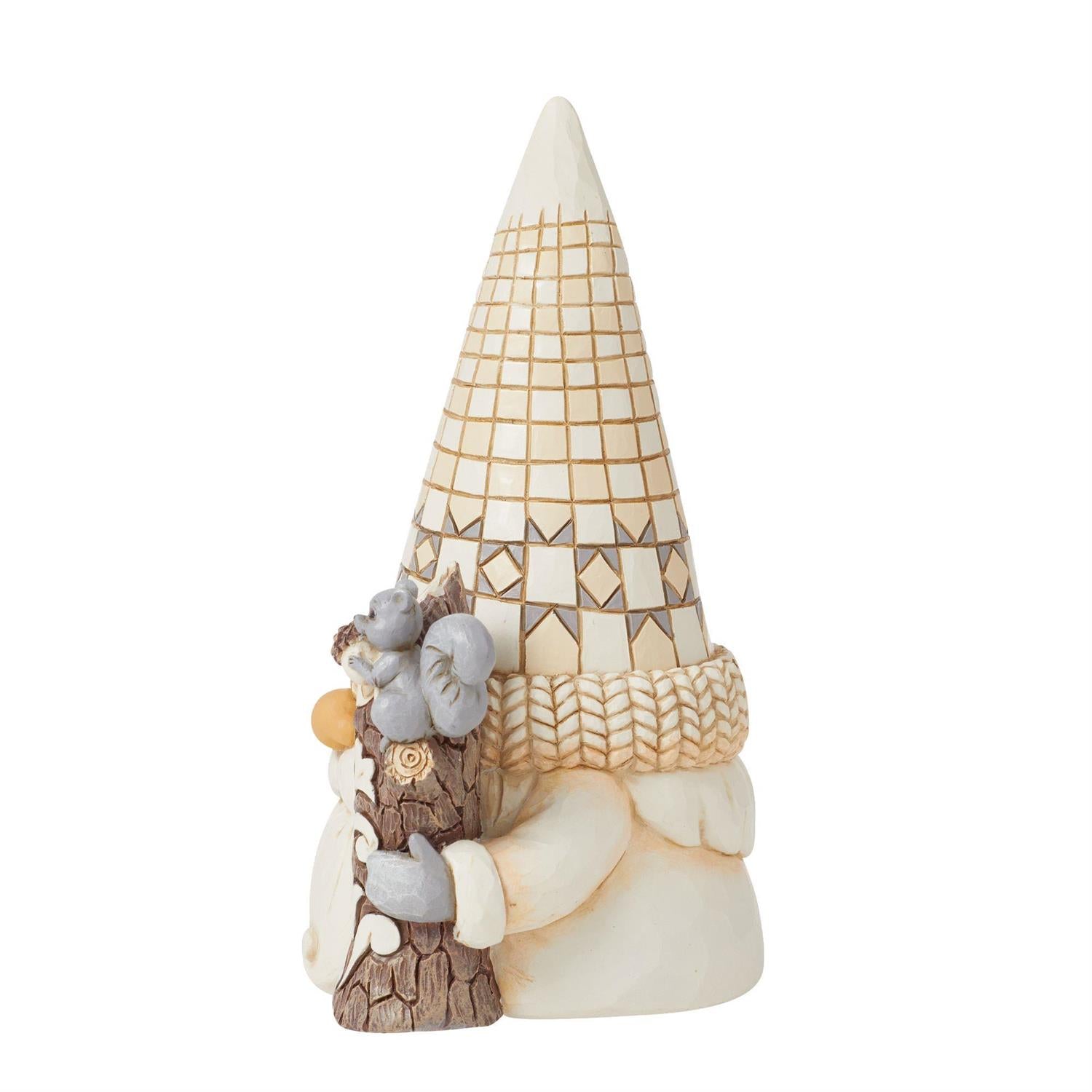 Jim Shore White Woodland Lumberjack Gnome Figurine