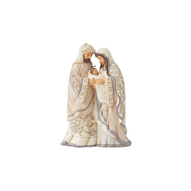 Jim Shore White Woodland Holy Family Figurine