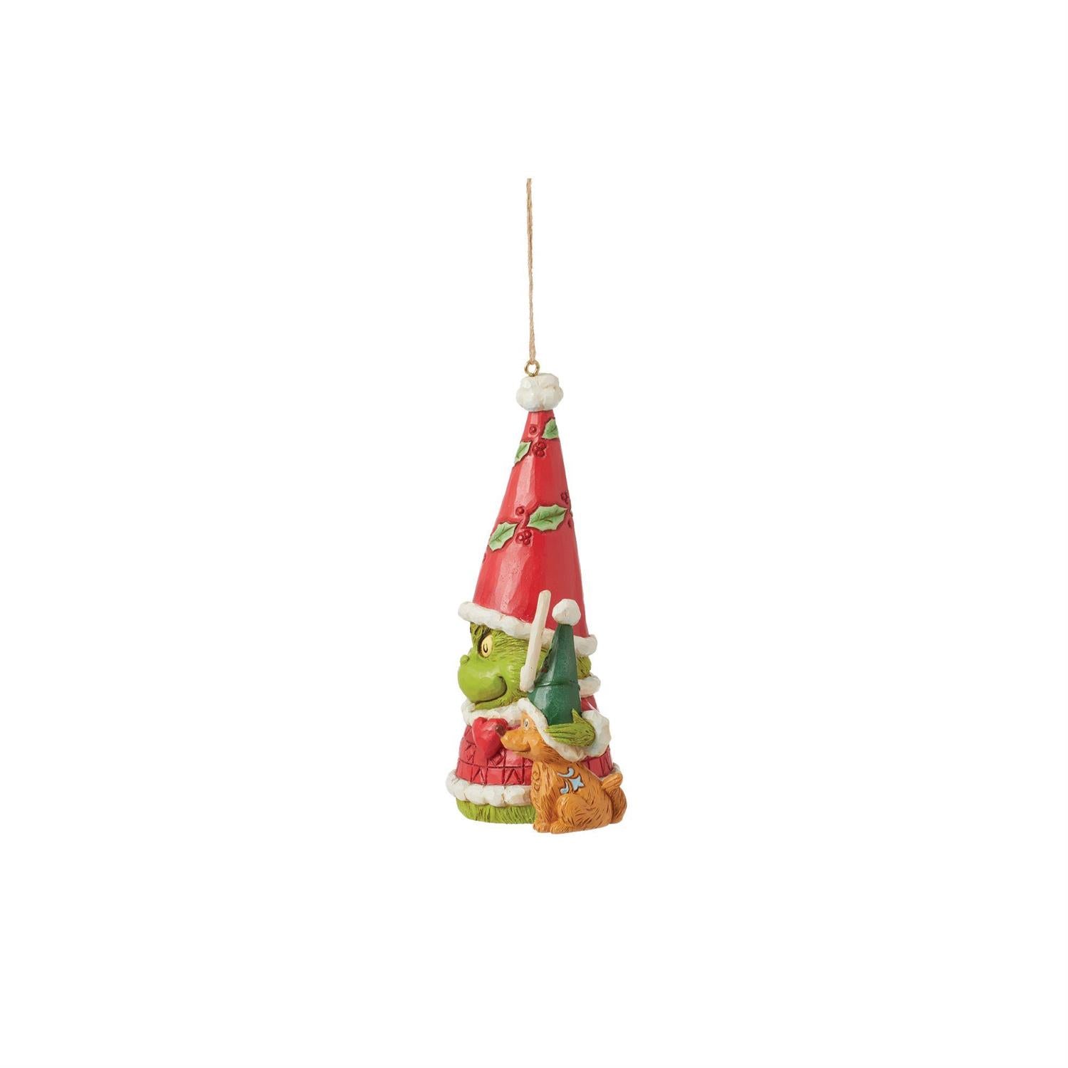 Jim Shore Grinch Gnome With Max Hanging Ornament
