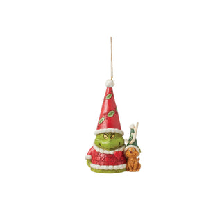 Jim Shore Grinch Gnome With Max Hanging Ornament