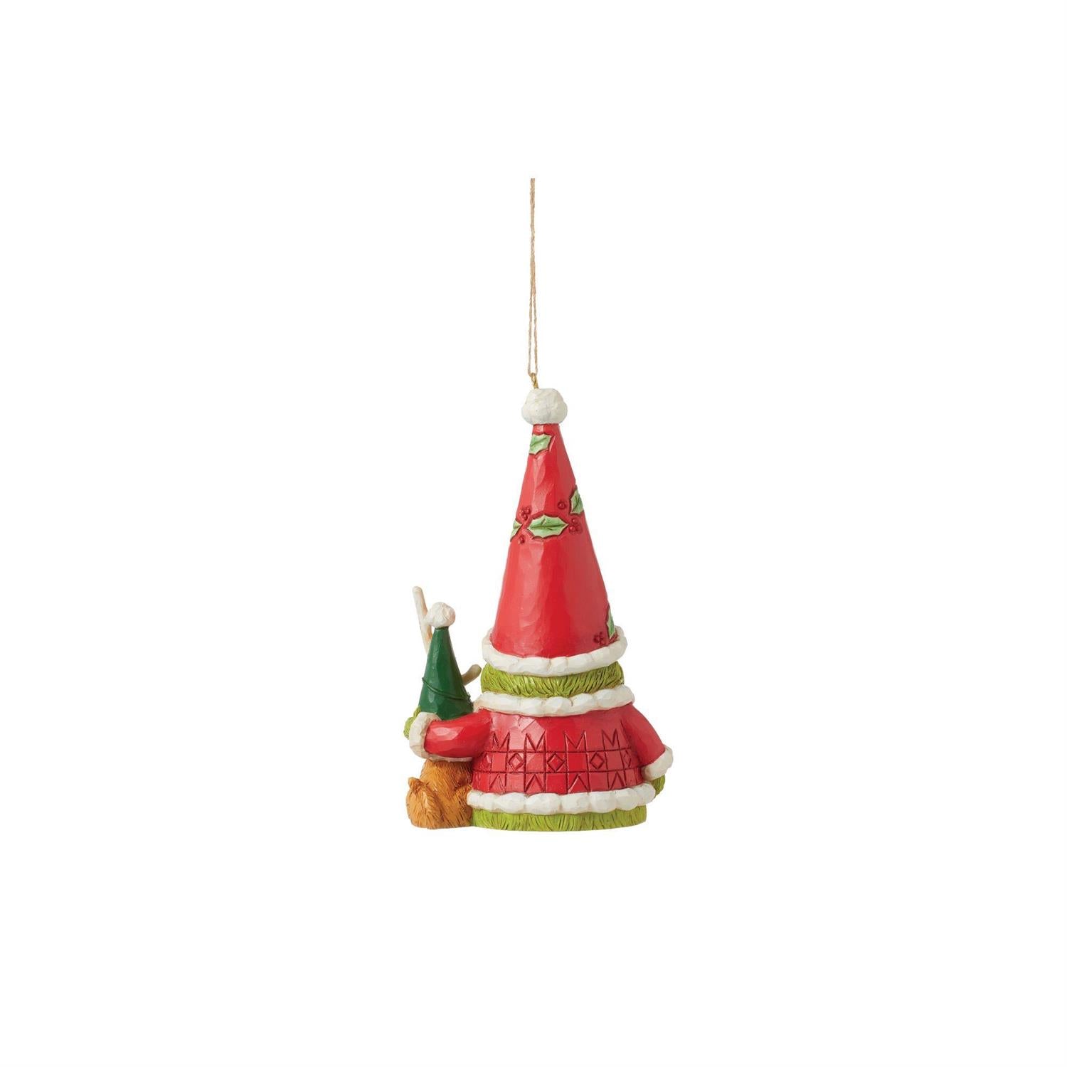 Jim Shore Grinch Gnome With Max Hanging Ornament