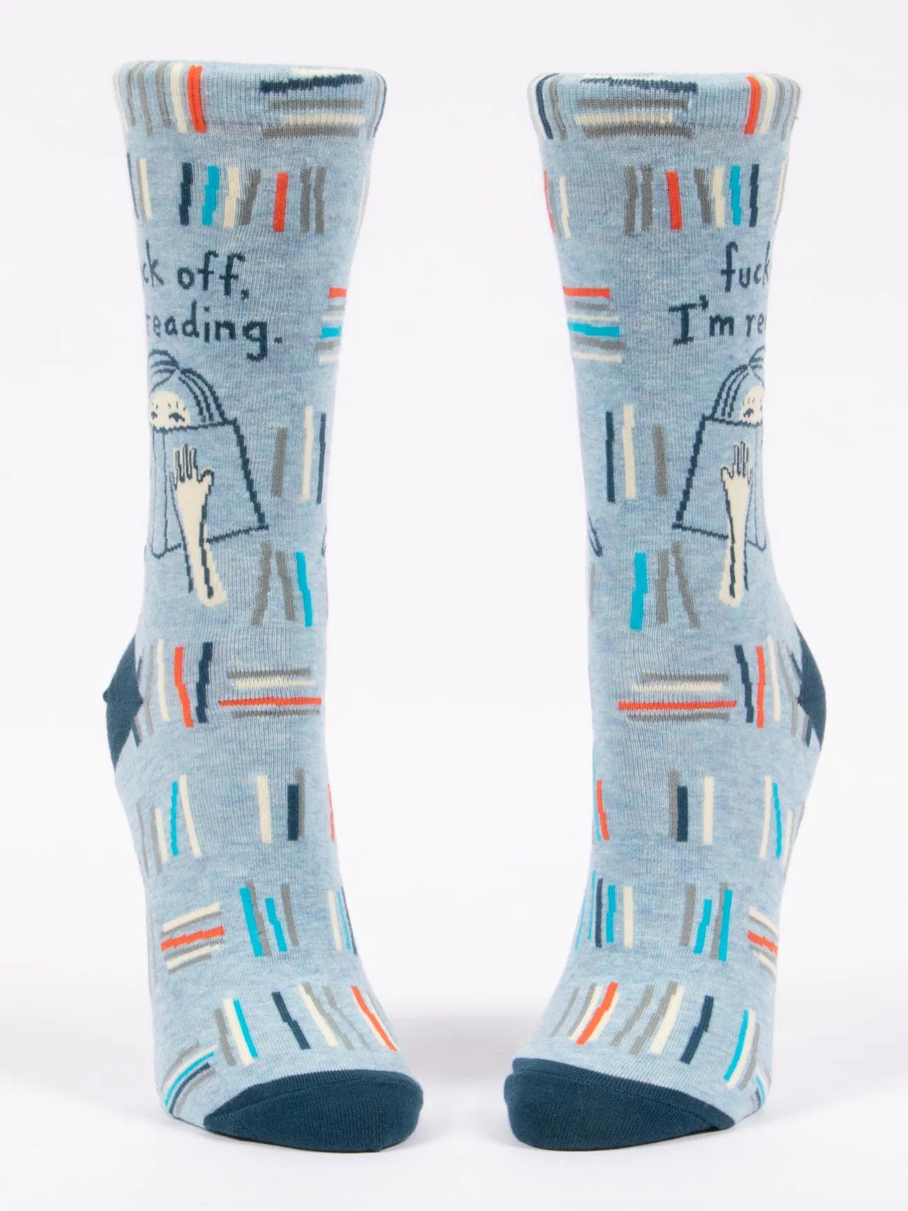 Blue Q Women's Fuck Off, I'm Reading Crew Socks