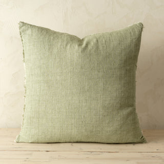Lina Linen Pillow Olive With Insert